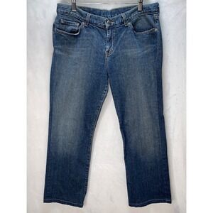 Yellow‎ Banana Jeans Womens 31 Bootcut Medium Wash Denim Embellished Pockets VTG